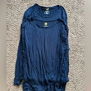 WonderWink Navy Blue Under Scrub Long Sleeve Tops